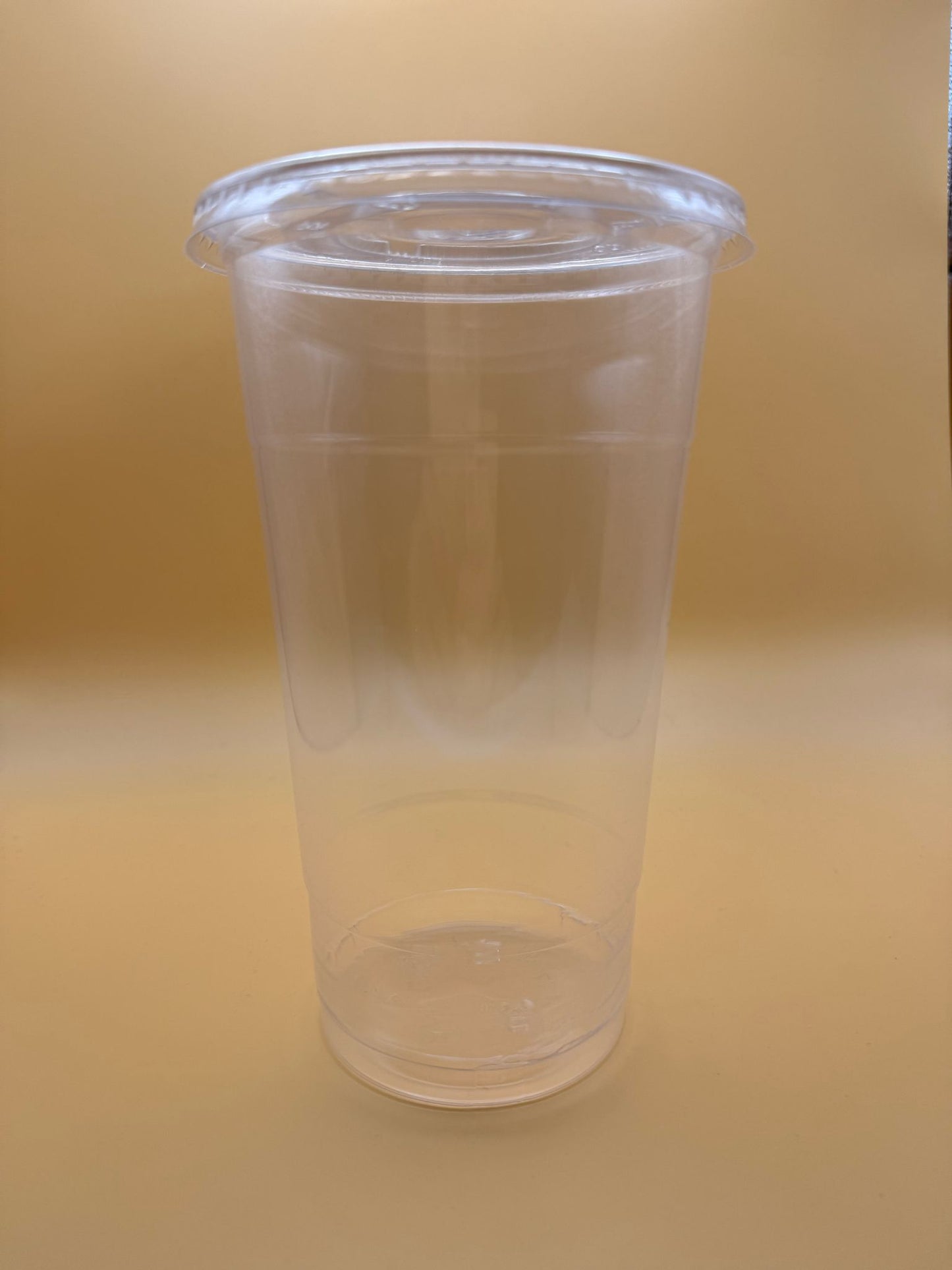 32oz Plastic Clear Cup with Flat Lid - 500pcs x8